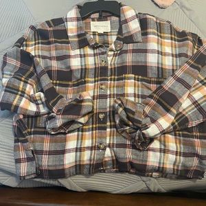 Crop top flannel